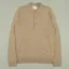 Farah Glenarm Merino LS Polo Shirt - Light Beige